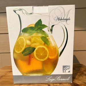 🎄🎁Luigi Bormioli Michelangelo Masterpiece 84 OZ Lead-Free Glass Pitcher